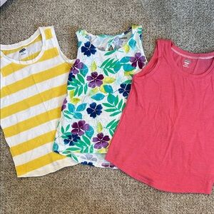 Lot of 3 Girls 5T Tank Tops